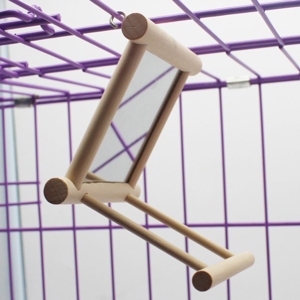 Woodworking Zone - Poleiro de Madeira para Gaiola de