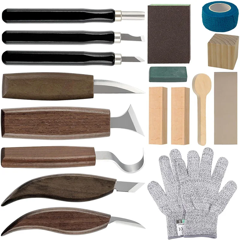 Woodworking Kits For Adults - Kit de entalhe em madeira, 17