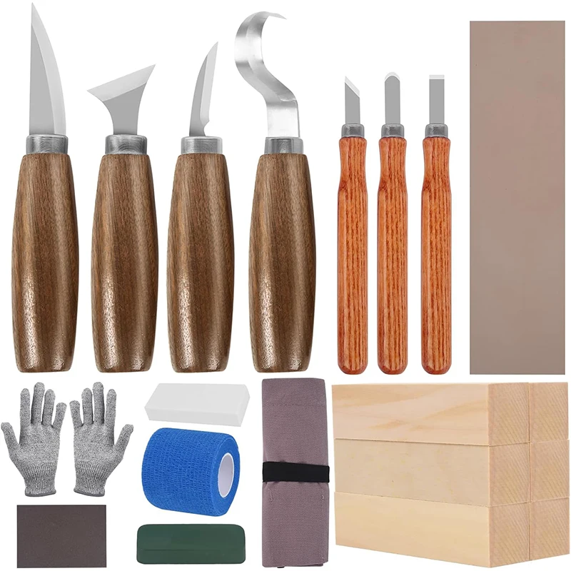 Woodworking Kits For Adults - Kit de Escultura em Madeira, Conjunto