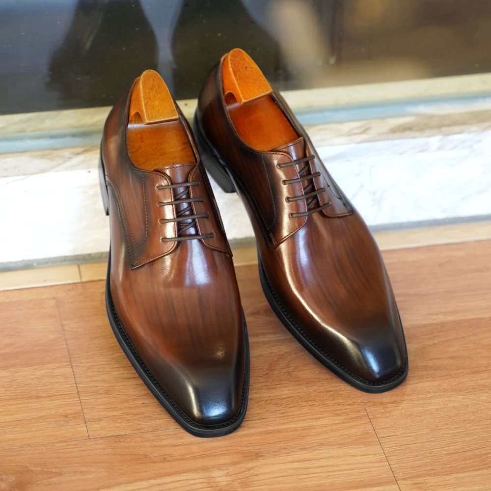 Woodworking Shoes - Sapatos casuais de negócios masculinos angustiados