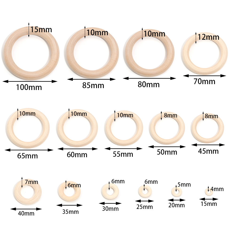 Anéis de madeira maciça inacab - Woodworking Joint Types avaliação e preço