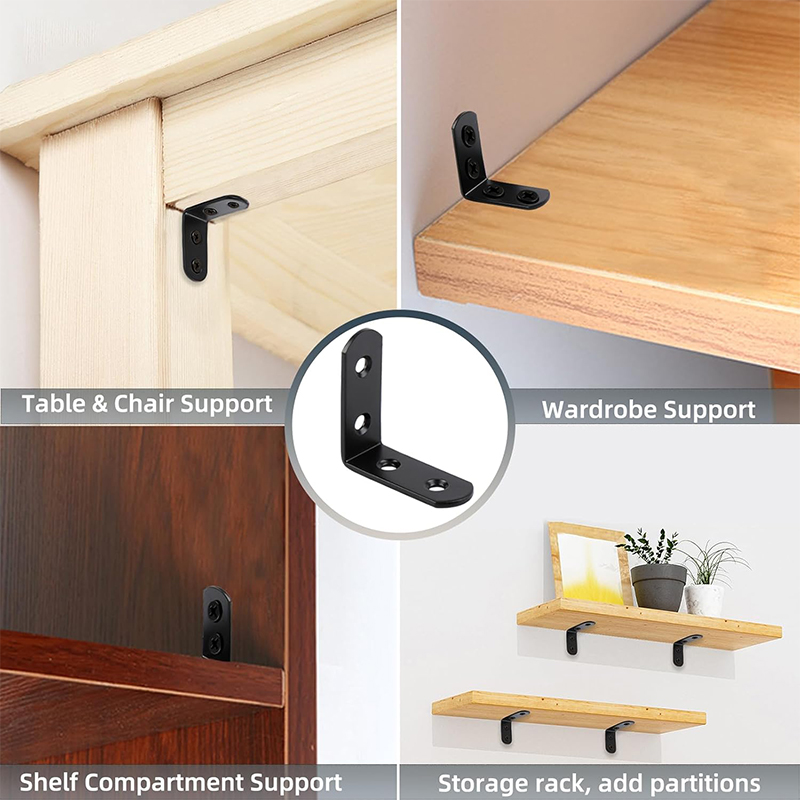 Suporte de canto preto em l, 6 - Woodworking Joint Types avaliação e preço