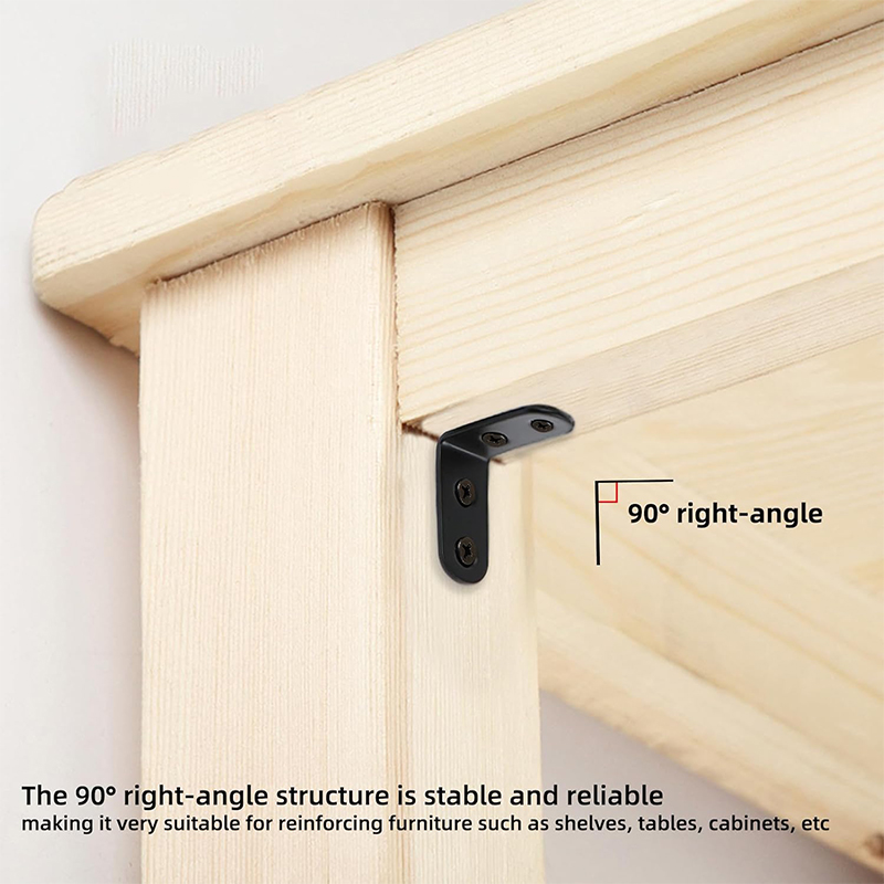 Suporte de canto preto em l, 6 - Woodworking Joint Types avaliação e preço