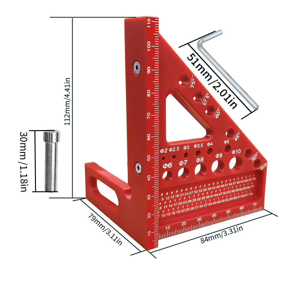 1pc 3d multi-ângulo, ferrament - Woodworking For Engineers avaliação e preço