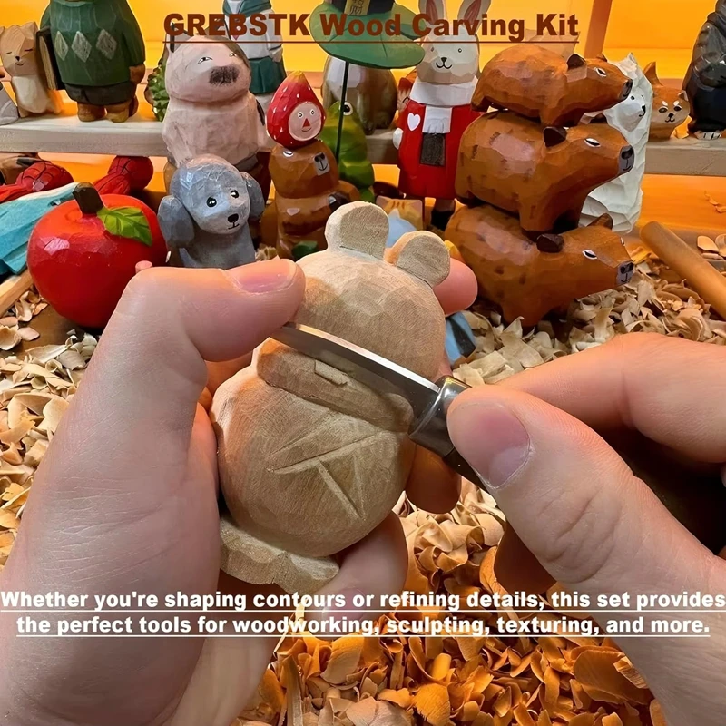 Kit de Escultura em Madeira, F - Woodworking Kits For Adults avaliação e preço