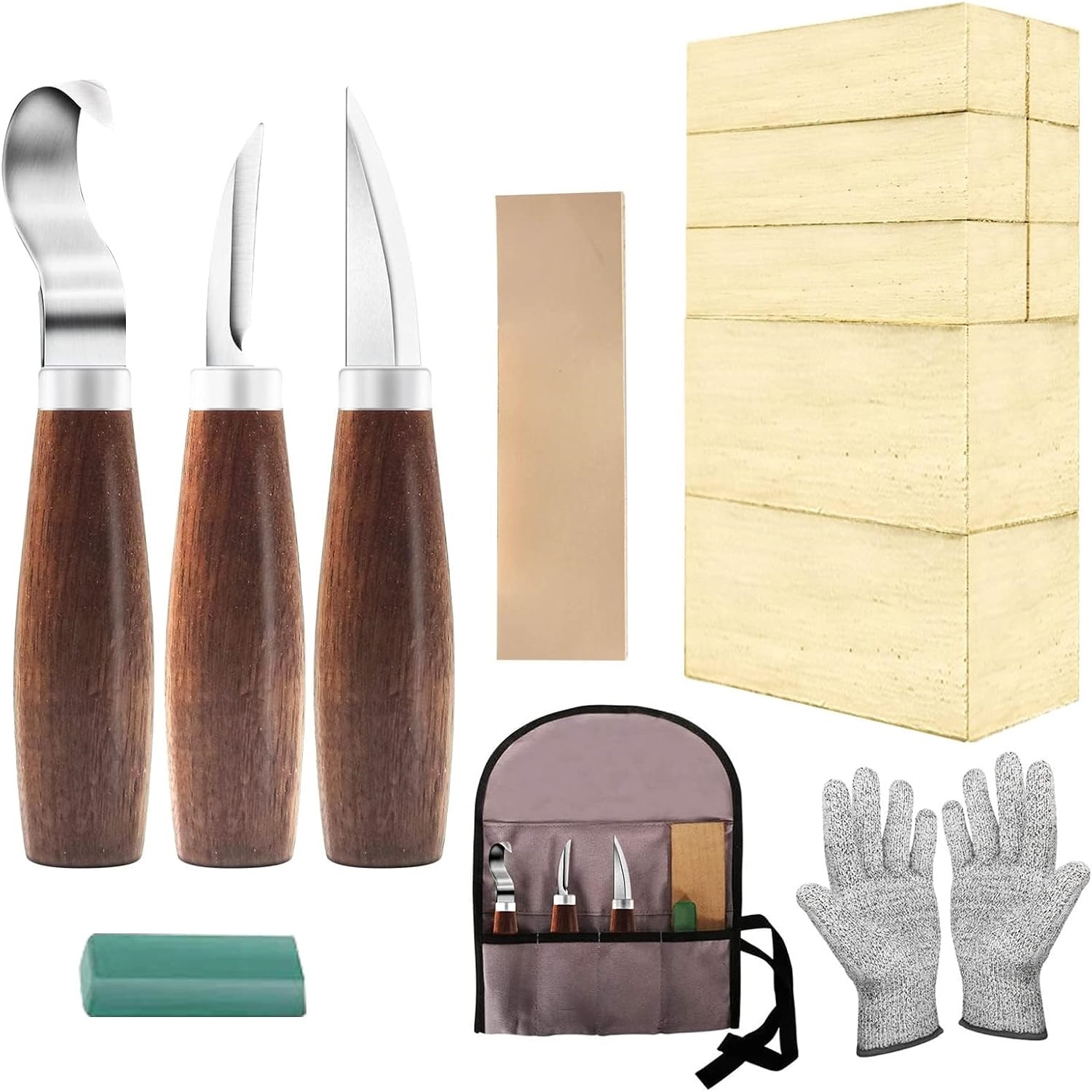 Kit para iniciantes de escultu - Woodworking Kits For Adults avaliação e preço