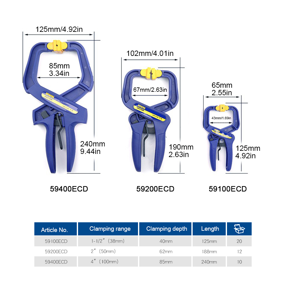 Iwwin braçadeira rápida 1 pçs  - Woodworking Vice Quick Release avaliação e preço